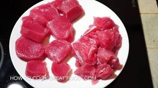 How to cook Fresh Tuna - 2 recipes Tuna Steaks & Garlic Tomato