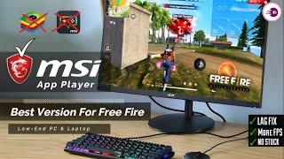 MSi App Player Lite - Low End PC New Emulator 2024  MSi Lite Best Version For Free Fire