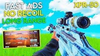 FAST ADS + NO RECOIL + LONG RANGE BEST XPR 50 GUNSMITH COD MOBILE BR   CODM BR GAMEPLAY