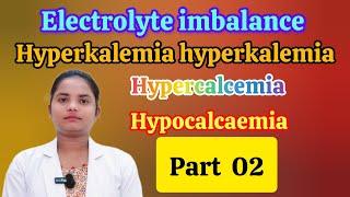 Electrolyte imbalanceHyperkalemia hyperkalemiaHypercalcemia Hypocalcaemia IN telugu #bsc nursing