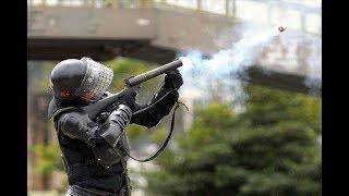 Heridos gas lacrimógeno en MACHALA CON MANIFESTACION PARO NACIONAL 7 OCTUBRE ECUADOR *2da parte*