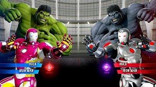 Hulk & Ironman Vs Black Hulk & Ironman Very Hard AI  Marvel vs Capcom Infinite