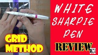 REVIEW Sharpie White Paint Pen  How to draw a Grid with Oil Paint Pen