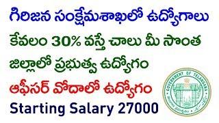 Telangana State Government Jobs in Tribal Welfare Depot in Hostel Welfare Officer 2  Total 87 Posts