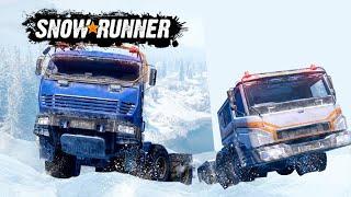 Snowrunner A look at the Azov 73210 and 42-20 Kamaz 73605340 + 6345