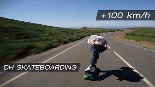 +100 kmh downhill skateboarding run  #UBruns