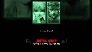 Snake gets YELLED AT for being in the WOMENS BATHROOM Metal Gear Solid