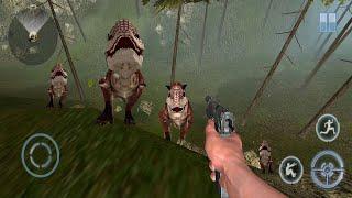 DINOSAURIOS ATACAN EN LA SELVA  JUEGO DE DINOSAURIOS  DINOSAUR HUNTER CHALLENGE #12