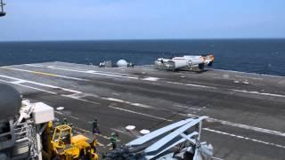 X-47B Completes First Carrier-based Arrested Landing 2