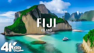 FLYING OVER FIJI 4K - Relaxing Music With Beautiful Natural Landscape - Videos 4K