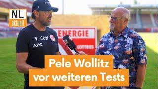 FC Energie Cottbus  Trainer Pele Wollitz über Tests Reese-Verletzung Thiele und Vorbereitung