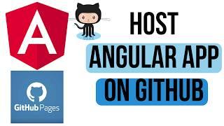 How to Host Angular App on GitHub  Host a Website on GitHub Free using GitHub pages 2024