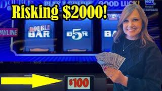 Risking $2000 in a $100 Slot Machine in Las Vegas