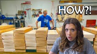 we built 25 cutting boards in 2 days