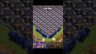 Full base of town hall 15 vs only 100 super pekka clash of clans #coc #shorts #ytshorts