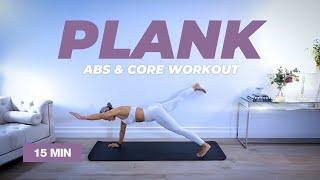 15 Min Core & Abs Workout  Twenty PLANK Variations - No Equipment