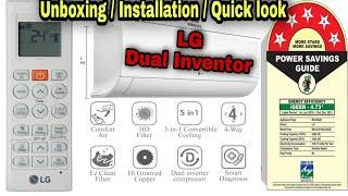 LG 1.5 Ton 5 Star AC Split Dual Inverter India 2023  Best AC 2023  Unboxing #bestac #bestac2023