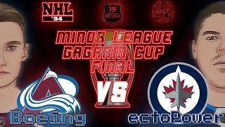 NST. NHL 94 ONLINE. SEASON 19. Gagarin Cup Playoffs. THE FINALE. ectoPower WPG vs. Boeing COL