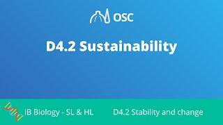 D4.2 Sustainability IB Biology SLHL