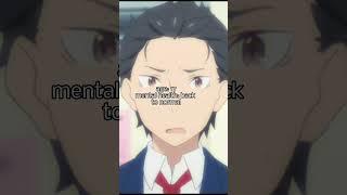 subaru mental health then vs subaru  mental health now #anime #rezero #animeedit #subaru