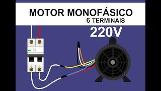 MOTOR MONOFÁSICO 220V  6 TERMINAIS #Vídeo 02