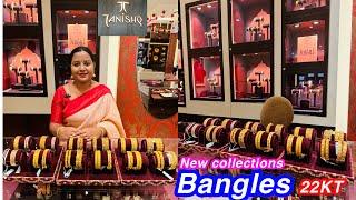 Tanishq latest trendy gold bangle collections  Traditional bangle designs Bangles Gold jewellery