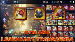 MIR4-DTM AME TRANSCENDS 3 LEGENDARY PETS  THREE TIER4 IN ONE DAY  TOP 1 LANCER GLOBAL