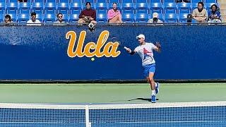 Novak Djokovic Court Level Practice at UCLA