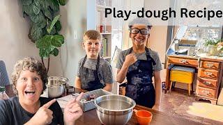 When it’s -20°F Outside. Recipe for Play-dough