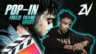 Pop In Freeze Frame Transition NO PLUGINS  Final Cut Pro X Tutorial