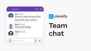 Clockify Tutorial Team Messaging