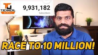 Technical Guruji Live Subscribers Count  Race to 10 million