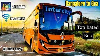 BANGALORE to GOA  Intercity BharatBenz AC Sleeper Bus journey  Top bus service 