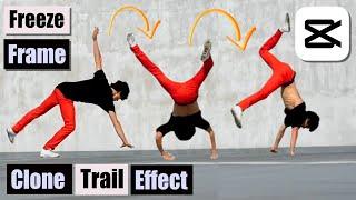 FREEZE FRAME Clone Trail Effect in CapCut Tutorial