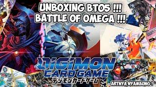 UNBOXING BOX TERBARU BT05  BATTLE OF OMEGA  AUTO CUAN  Digimon Card Game Indonesia