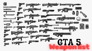 GTA 5 Weapon List On XBOX ONE. My First Video