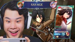 Review Skin Fanny Mikasa Attack on Titan Mobile Legends