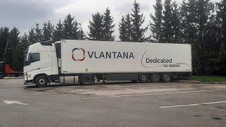 Vlantana Transport Lithuania  Driving test of skidding.