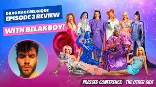 Pressed Conference The Other Side  Drag Race Belgique S1E3 Review w @sedderaside and @belakboy.