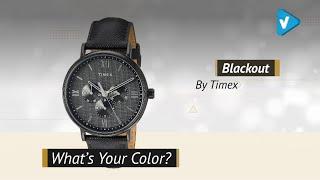 Timex Mens TW2T35200 Southview 41 Multifunction Blackout Leather Strap Watch. 2019 Collection