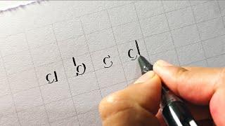 How to write small alphabets a to z in 3D shadow handwriting  abcd alphabets