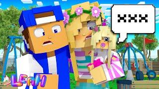 FIRST BAD WORD - Little Leahs BABY DAUGHTER LEARNS TO TALK... Minecraft