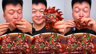 Asmr Chinese Food Mukbang Spicy Rooster Head 목소리도 좋고 진짜같아