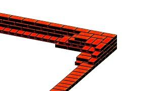 Bricklaying Scottish bond - 1.5 brick thick wall