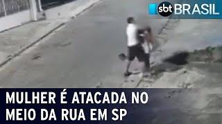 Homem é preso em flagrante por estupro em rua da zona leste de SP  SBT Brasil 250323