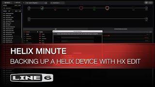 Line 6  Helix Minute  Backing up a Helix device with HX Edit