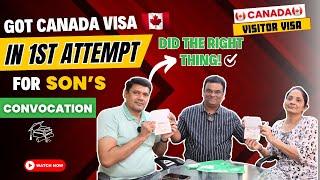 From Dreams to Reality Successful Canada Visa for Sons Convocation in 1st Attempt #canadavisa