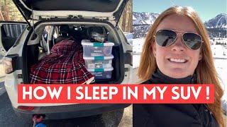 SUV Camping - No Build Option - How I Sleep In My Jeep On The Weekends Solo Female Traveler