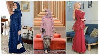 22 Model Gamis Brokat Pesta Muslimah Terbaru di Tahun 20192020