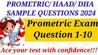 PROMETRICHAADDHAMOH SAMPLE QUESTIONS AND ANSWER IN NURSING 2024 ACE YOUR PROMETRIC EXAM NCLEX